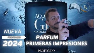 Nueva Acqua Di Gio Profondo Parfum 2024 - Primeras impresiones