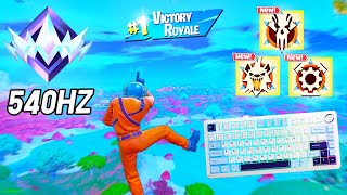 AULA F75 ASMR Chill 😴 Ranked Gameplay 🏆 Satisfying Keyboard Fortnite 240 FPS Smooth 4K