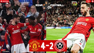 Man Utd vs Sheffield Utd 4-2 REACTION! | Captain's Performance From BRUNO FERNANDES! | MinaFootball