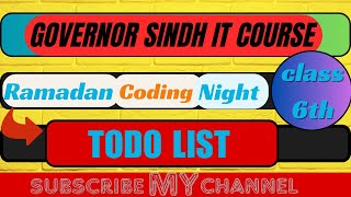 (Ramadan Coding Night class 6TH ) Todo List In Typescript | Typescript Tutorial for beginners