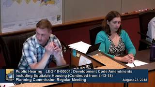 Planning Commission Regular Session  August 27, 2018 (part 1)
