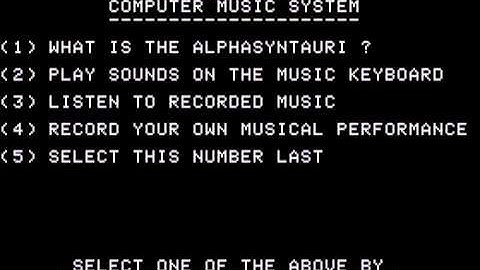 Apple II: alphaSyntauri emulation demo (MESS 0.154 WIP)