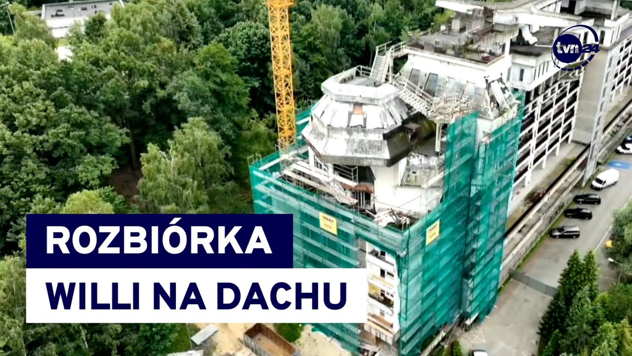 Początek końca słynnej "willi na dachu" w Jastrzębiu-Zdroju