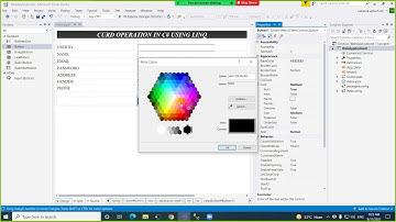 Asp.NET Web Form CURD Operation  in C# using LINQ Part 1