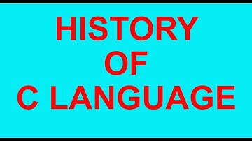 C LANGUAGE HISTORY FOR THE BEGINNERS MUST WATCH