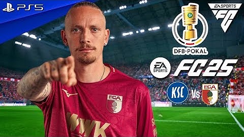 FC 25 | Karlsruher SC Vs FC Augsburg - DFB-POKAL Full Match 2024 Round of 16 | PS5™ 4K