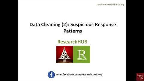 Data Cleaning (2): Suspicious response