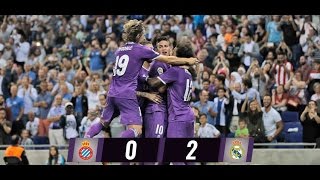 Resumen completo ESPANYOL 0 VS REAL MADRID 2