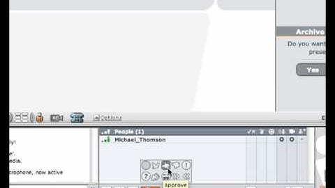 Participating in a Live Wimba Session