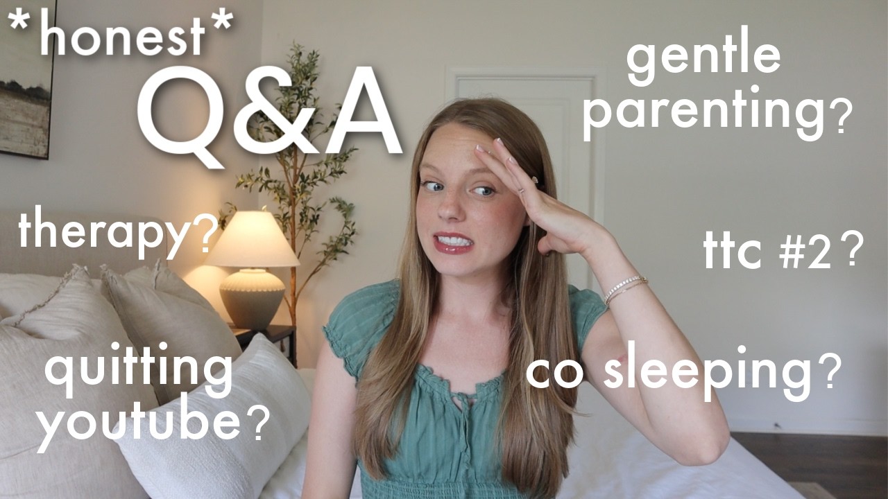 *HONEST* Q&A! quitting YouTube, gentle parenting, TTC, co sleeping, baby names!