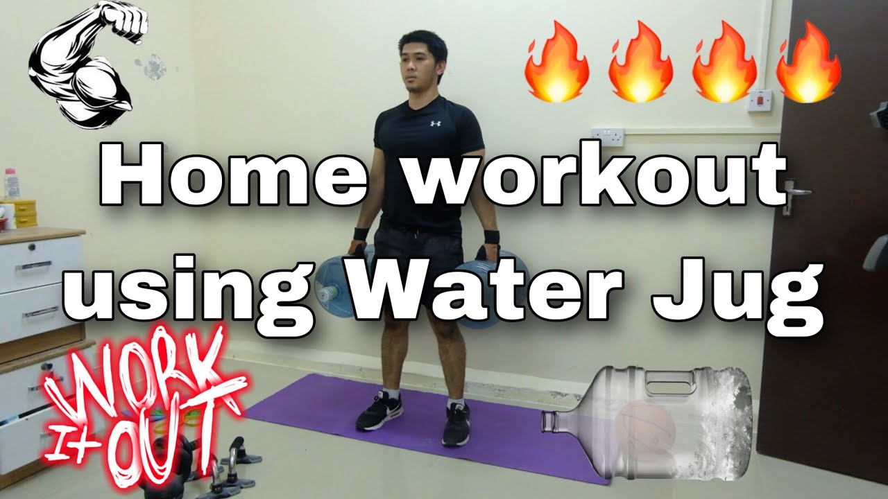 Home Workout Using Water Jug YouTube