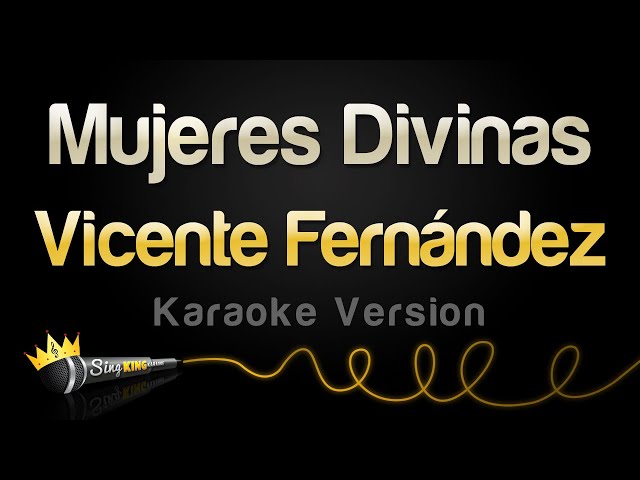 Vicente Fernández - Mujeres Divinas (Karaoke Version) class=