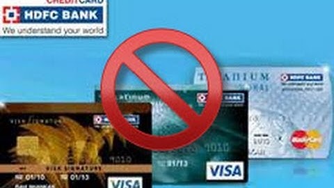 How to Hotlist the lost or stolen credit card of HDFC Bank