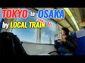 [10 Hrs but ONLY $21] Tokyo to Osaka by Local Train, Auto Heat Up Station Bento #285