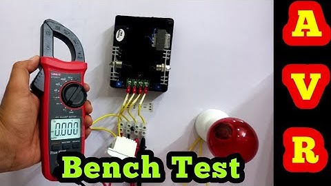 How to Check Generator AVR ? AVR Testing Practical | How AVR works ? AVR Lamp and Multimeter test
