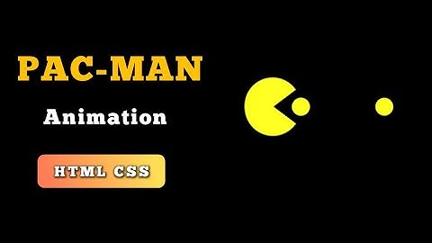 Css pacman animation