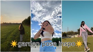 Garden Photo Pose Inspo ☀️ | Aesthetic Pose Ideas In Garden screenshot 1