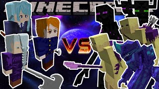 NOBARA, MIWA, AND MEI MEI VS TEAM END WARRIORS - MINECRAFT 1.16.5 (MOB BATTLE)