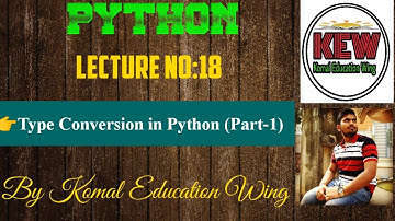 Type Conversion Functions In Python (Part-1) || int(), float(), str(), complex() ,ord(), chr() !!!!