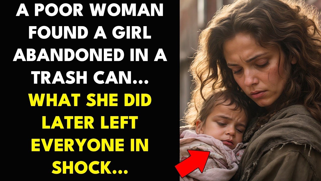 A POOR WOMAN FOUND A GIRL ABANDONED IN A TRASH CAN... WHAT SHE DID ...