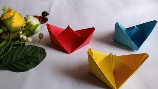 cara membuat origami perahu layar dengan cepat