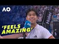 Learner Tien ROCKED by the Melbourne crowd support | AO 2026 | Wide World of Sports