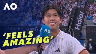 Learner Tien ROCKED by the Melbourne crowd support AO 2026 Wide World of Sports