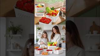 4 PCS Fruit Storage Containers for Fridge, #kitchenorgnizer #amazon #shortsfeed