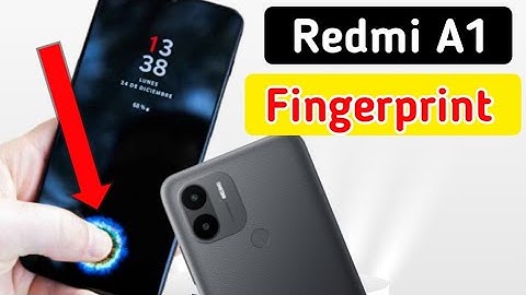 redmi A1 display fingerprint/how To Set fingerprint Lock in Redmi a1|Redmi A1 me fingerprint setting