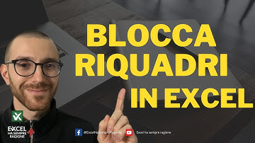 Bloccare righe e colonne facendo scorrere le altre in Excel con BLOCCA RIQUADRI
