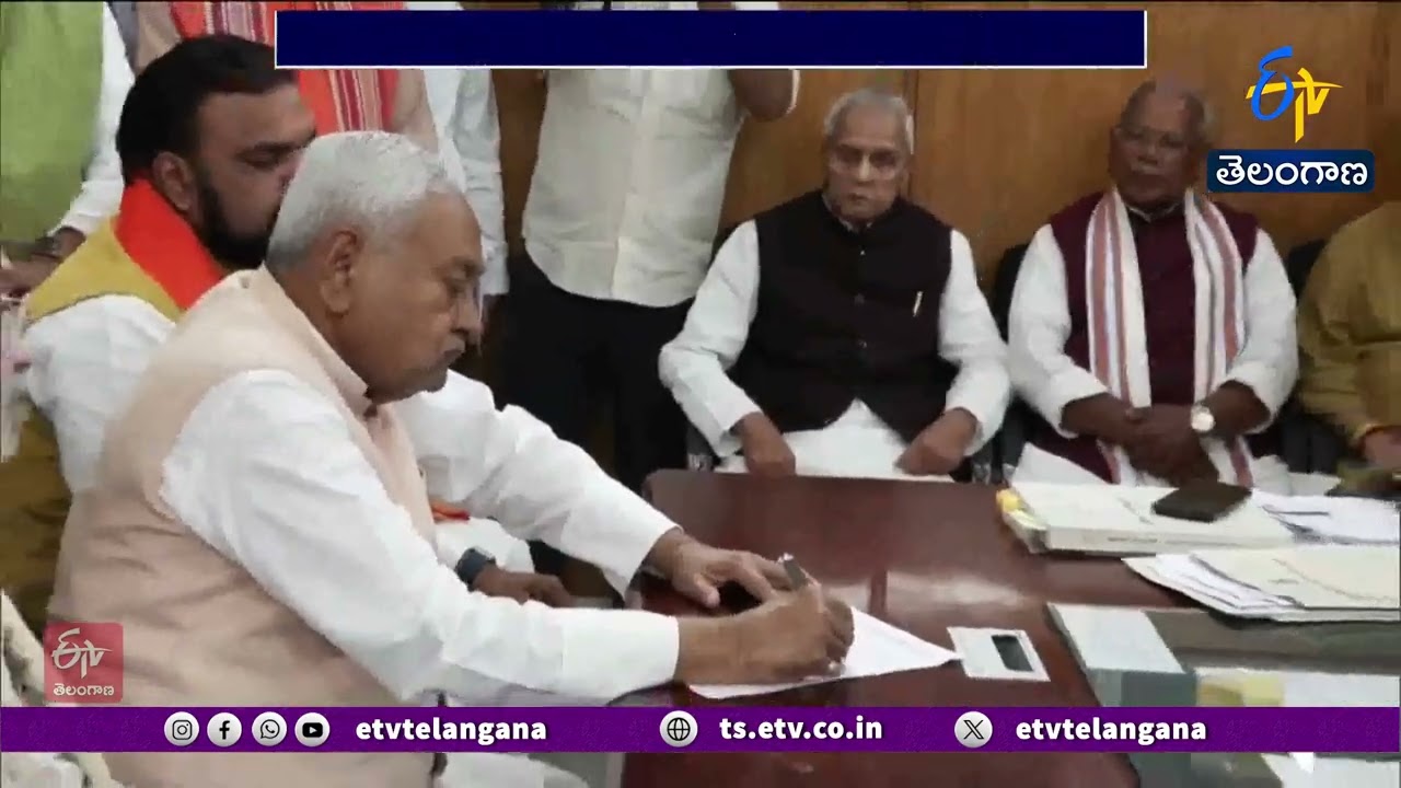 Nitish Kumar, Nitin Nabin File Rajya Sabha Nominations From Bihar