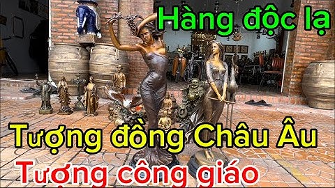 Tượng đồng Châu Âu _ Cặp Hạc Đồng To _ Tượng đồng xưa #đồcổcầnthơ #đồcổ 