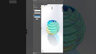 3D Cad Modeling Organic Spiral Sphere In Solidworks
