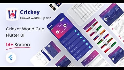 Crickey | Live Cricket Score Flutter UI Kit Free | Iqonic Design