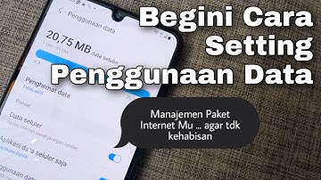 Cara Setting Penggunaan Data di HP Samsung Galaxy M32 M21 A03S M12 M42 M22 One UI 3.1