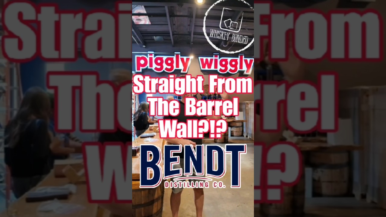 The "Straight From The Barrel Wall" At Bendt Distilling 