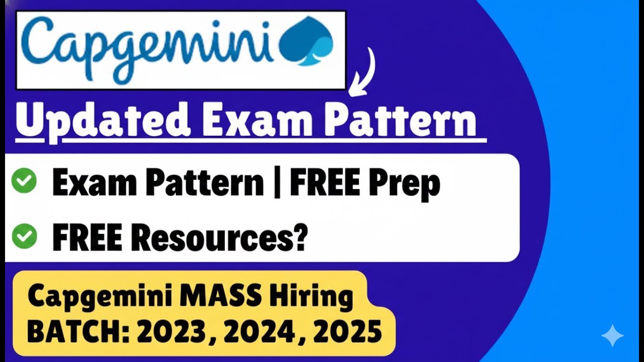 Capgemini New Exam Pattern 2025, 2024, 2023 | Capgemini Hiring Process UPDATE 2025 [PART 1]