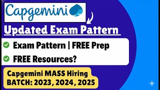 Capgemini New Exam Pattern 2025, 2024, 2023 | Capgemini Hiring Process UPDATE 2025 [PART 1]