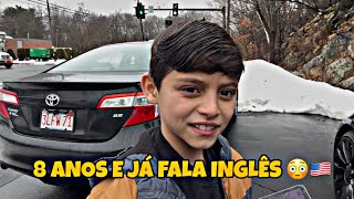 Falei INGLÊS com meu filho de 8 anos nos EUA… olha o que aconteceu 🇺🇸😳