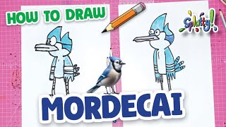 How to draw Mordecai - Regular Show