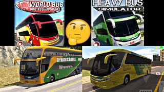 🔴World Bus Driving Simulator (WBDS) vs Heavy Bus Simulator (HBS) screenshot 4
