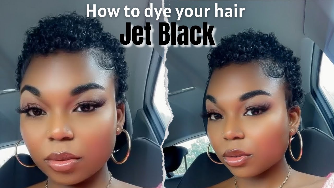 HOW TO DYE YOUR HAIR BLACK (going on a date 😌) YouTube