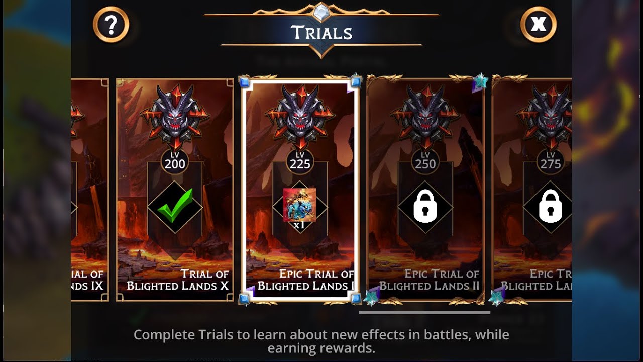 Gems of War Epic Trials Tutorial