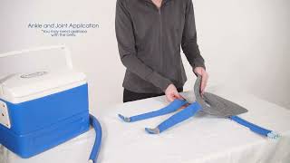 Polar Products Active Ice Ankle Joint Cold Therapy Pad Application