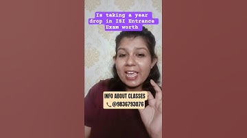 Is taking a year drop for ISI Entrance Exam worth it? #ISI2025 #ExamTips #ISIPreparation
