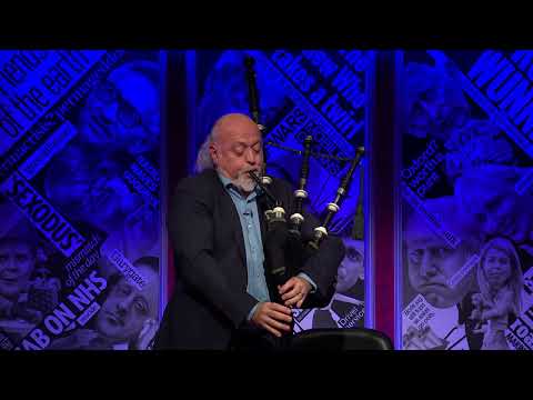 Bill Bailey plays the bagpipes on Have I Got News For You