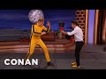 Steven Ho Teaches Conan How To Fight Like Bruce Lee  - CONAN on TBS