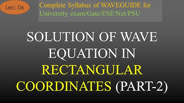 Derivation of Field Components of TM Mode in Rectangular Waveguide | Waveguide | R K Classes | Lec-6