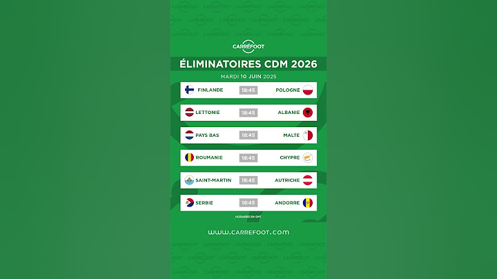 EUROPE - QUALIFS COUPE DU MONDE 2026 : le programme de ce jour !