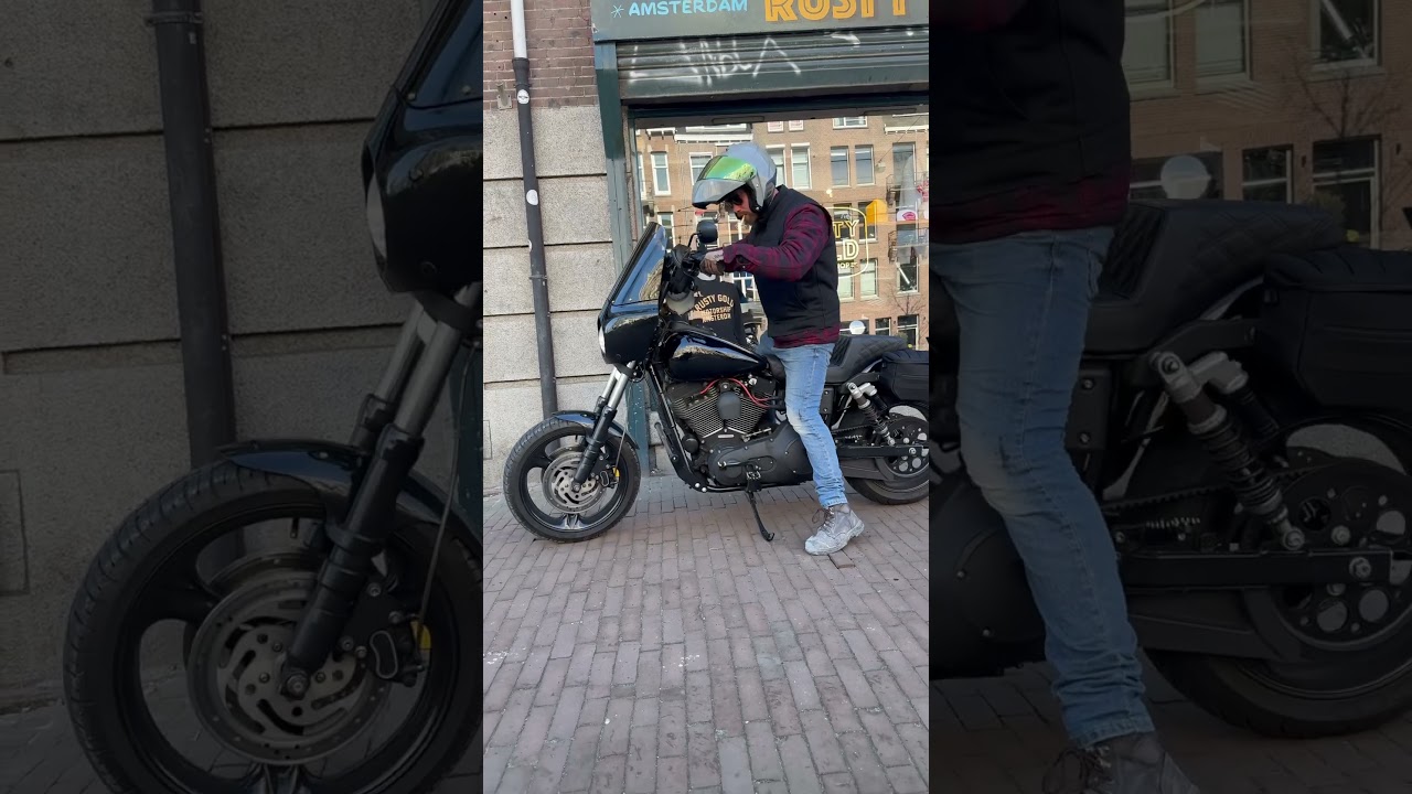 That Harley rumble 😍 Stage 4 clubstyle Dyna on the catwalk.